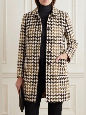Worthington Stylish Houndstooth Coat